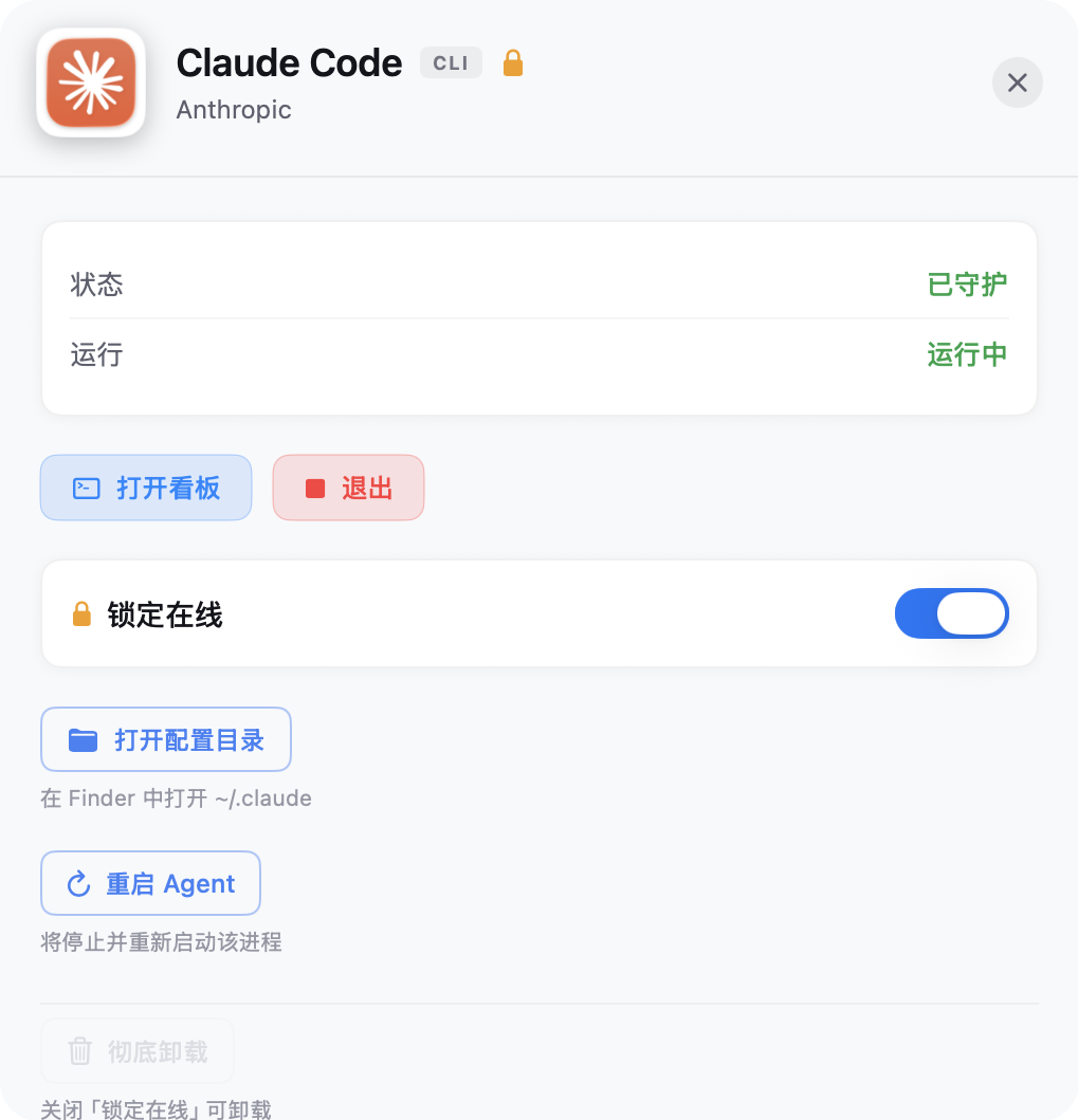 Agent 详情页
